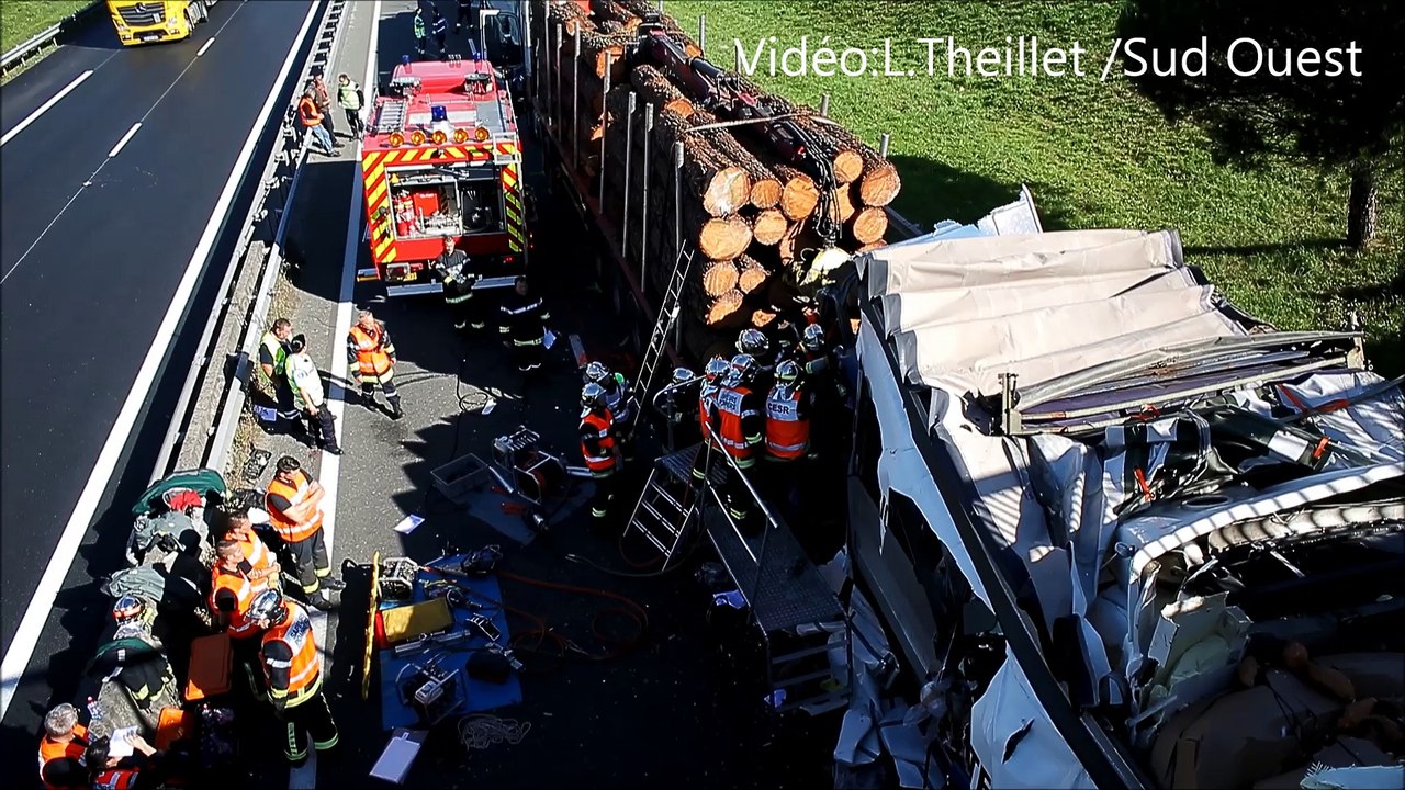 Carambolage de poids lourds sur la RN10