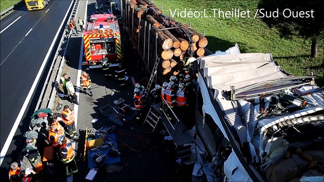 Carambolage de poids lourds sur la RN10