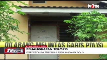 Istri Terduga Teroris Riau Dipulangkan Polisi