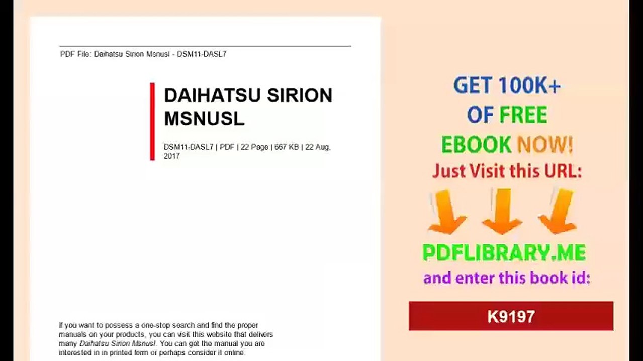 Daihatsu Sirion Msnusl