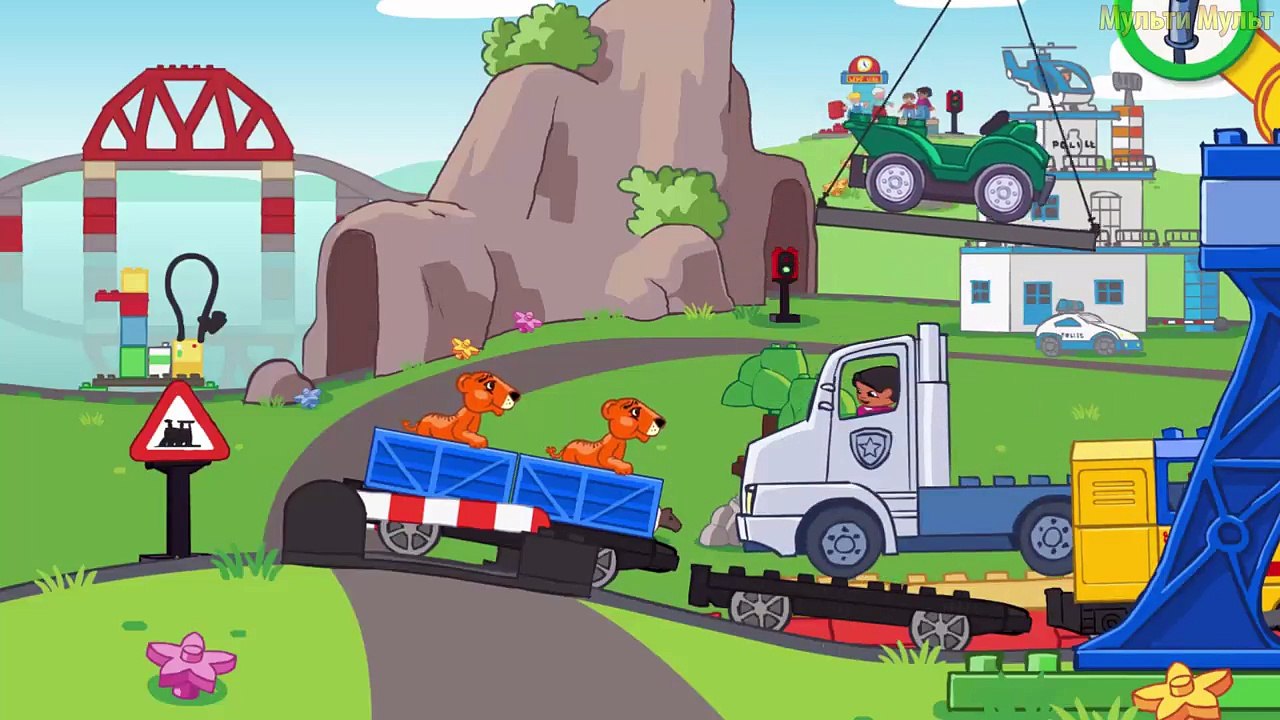 LEGO® DUPLO® Train | Police Car THE LEGO Duplo Trains - Train Set | Videos For Children
