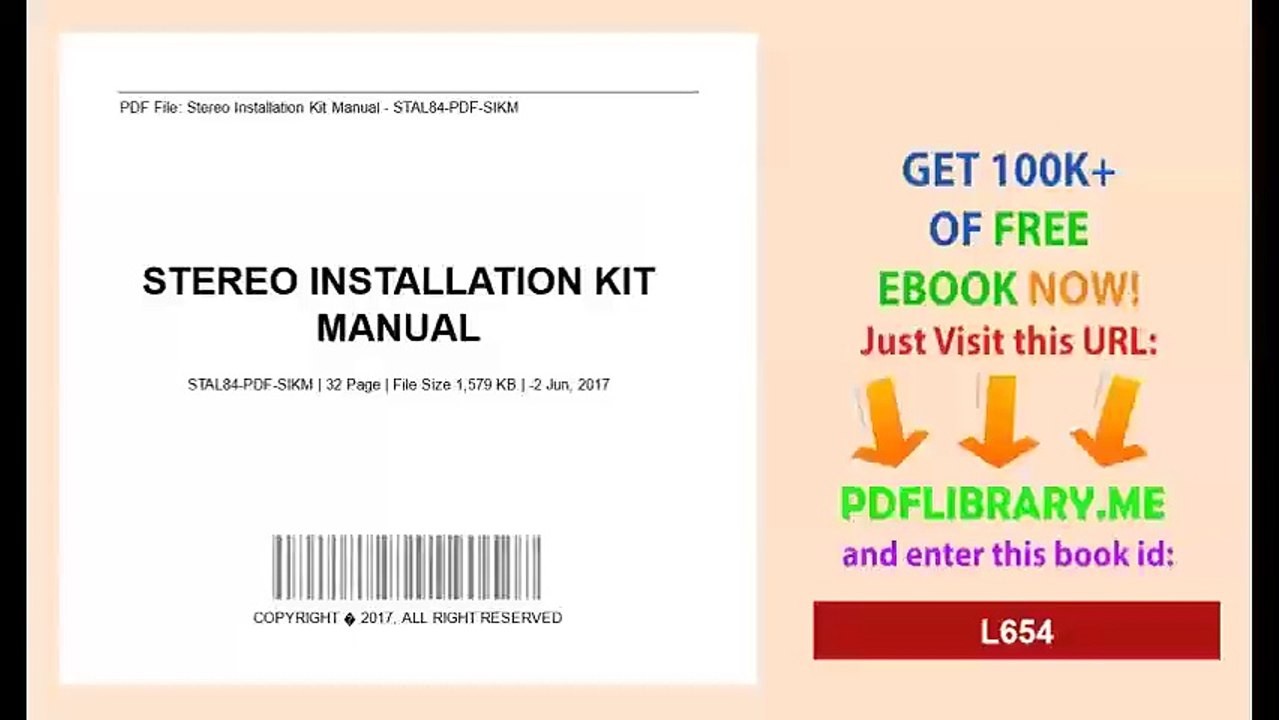 Stereo Installation Kit Manual