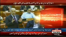 Foreign Minister Khawaja Asif address in the Senate session - 25th October 2017