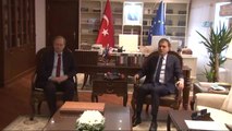 AB Bakanı Çelik, AB Delegasyonu Başkanı Christian Berger'i Kabul Etti