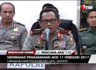 Aksi 112, Kapolri Larang Aksi di Jalan Protokol