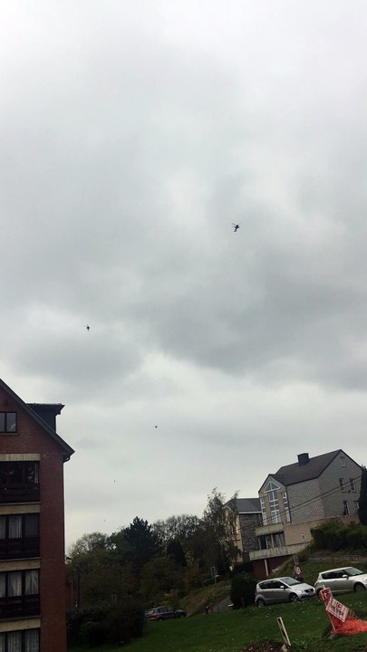 Des hélicoptères américains en transit vers l'Allemagne