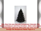 Schwarz Colorado Fir Luxus künstlicher Weihnachtsbaum  65 ft groß 195cm Modernes