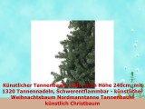 Künstlicher Tannenbaum Oslo grün Höhe 240cm mit 1320 Tannennadeln Schwerentflammbar