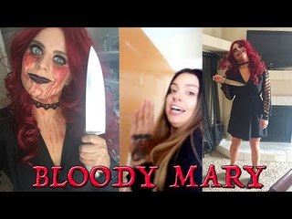 Vlogger Pranks Housemate With Creepy Greeting Dressed as "Bloody Mary"