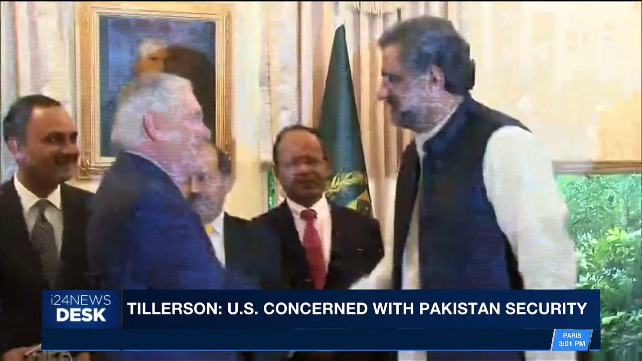 i24NEWS DESK | Tillerson: U.S. concerned with Pakistan security | Wednesday, October 25th 2017