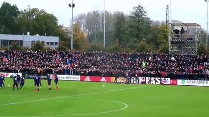 Ajax idmanında taraftarlardan inanılmaz bir şov