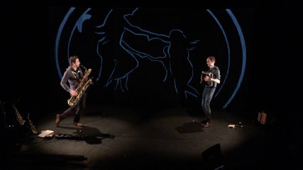 Gweltaz Hervé (saxophone) et Stevan Vincendeau (accordéon)