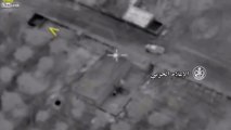 Ruaf Destroy ISIS Ammo Dump, 15 pickups and over 35 ISIS dead from Air Strikes, Eastern Hama.
