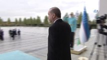 Cumhurbaşkanı Erdoğan, Özbekistan Cumhurbaşkanı Mirziyoyev'i Resmi Tören ile Karşıladı