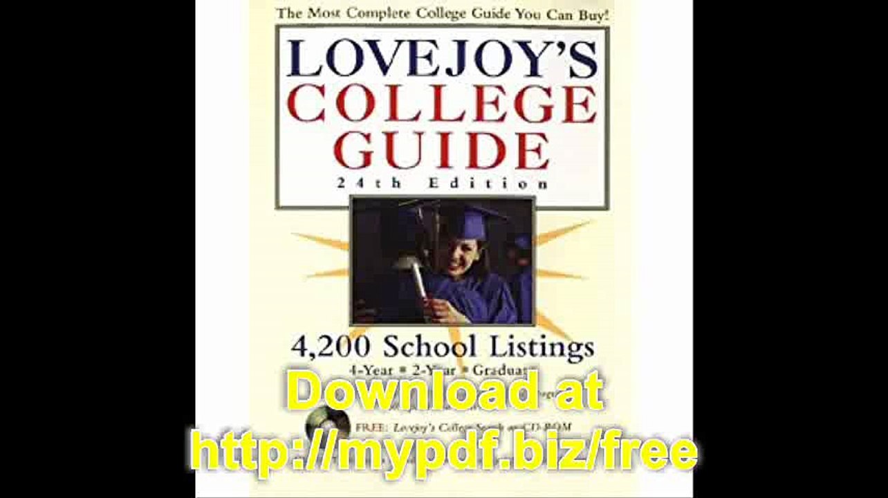 Lovejoy's College Guide 1998