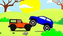 Animasi Kartun Anak Mobil Balap Jadi Truk Monster Gede Mobil Mobilan Kartun Anak