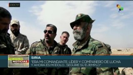 Recuerdan compañeros de armas al general sirio Issam Zaher Eddin