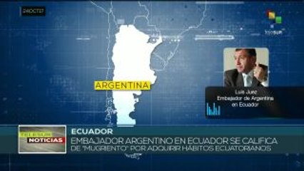 Ecuador rechaza declaraciones del embajador argentino en Quito