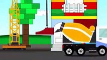 Animasi Kartun Anak Mobil Mobilan  Molen Semen Crane Lagi Kerja Yuk Ditonton Kartun Anak Terbaru