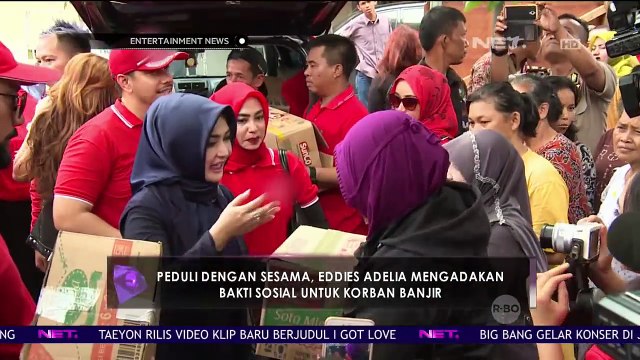 Eddis Adelia Berikan Bantuan Untuk Korban Banjir