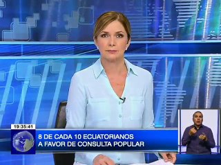 8 de cada 10 ecuatorianos a favor de consulta popular