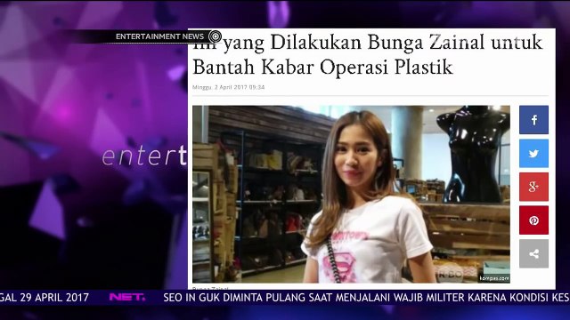 Bunga Zainal Bantah Lakukan Oprasi Plastik