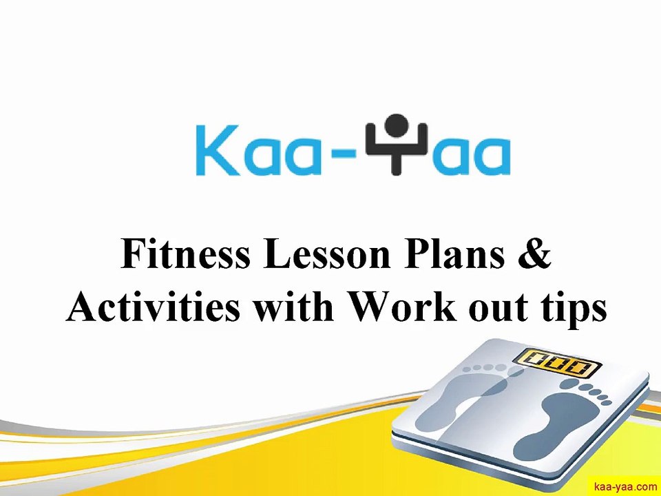 Fitness Lesson Plans & Activities with Work out tips