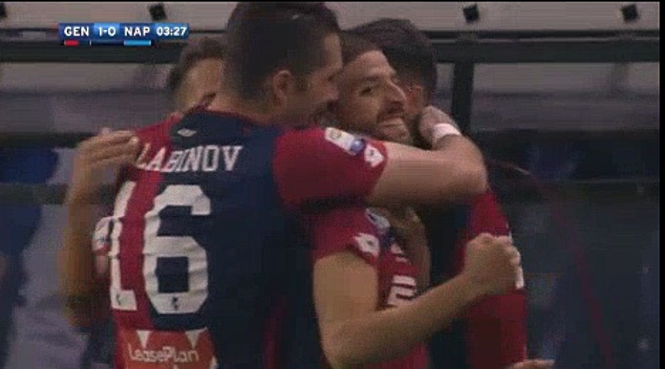 Genoa 1 - 0  Napoli 25/10/2017 Adel Taarabt Super Goal 4' HD Full Screen .
