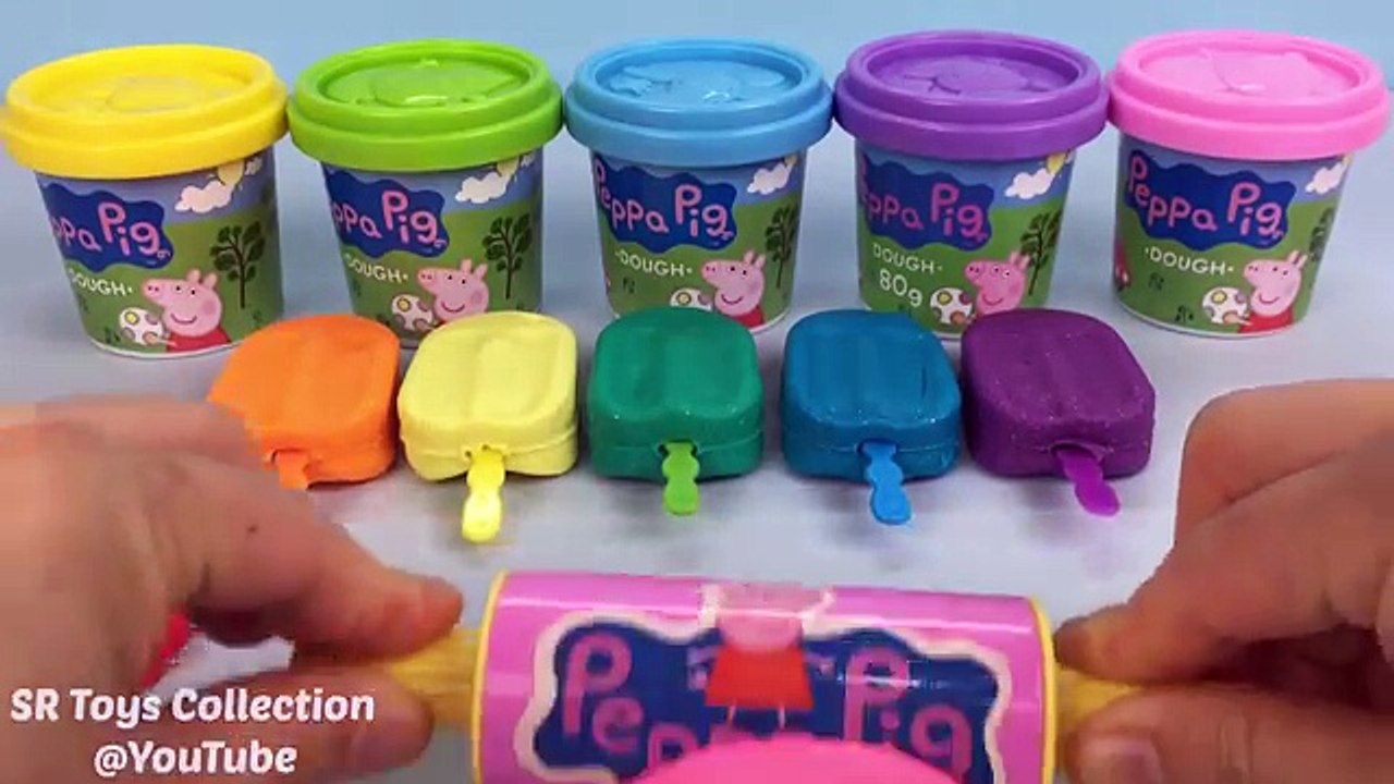 Learn Colors Glitter Play Doh Ice Cream Popsicle Hot Air Balloons Molds Fun & Creative for Children