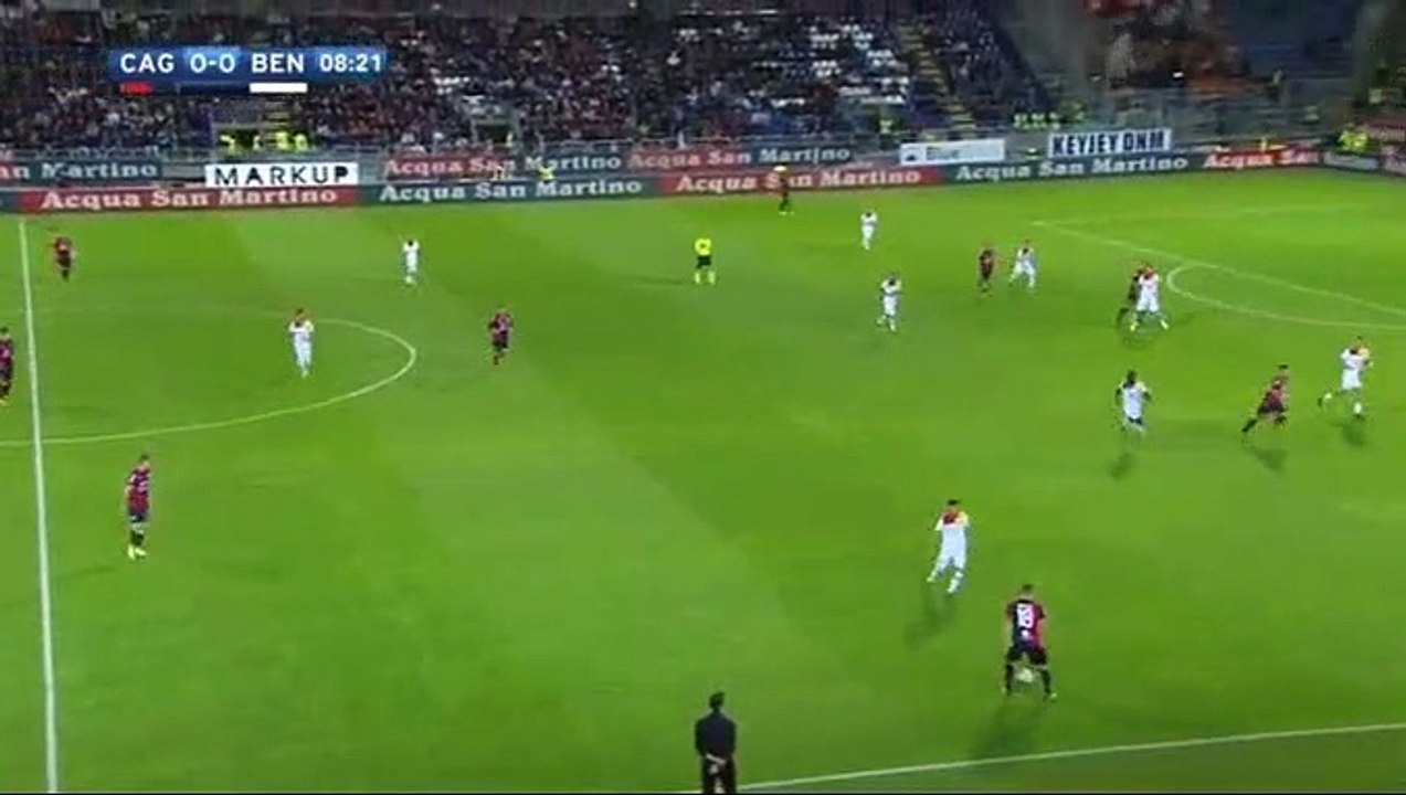 Paolo Farago  Goal HD - Cagliari	1-0	Benevento 25.10.2017