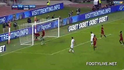 Diego Perotti Goal HD - AS Roma 1-0 Crotone 25.10.2017 HD