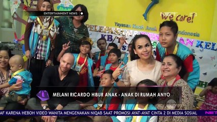 Melanie Ricardo Hibur Anak Anak di Rumah Anyo