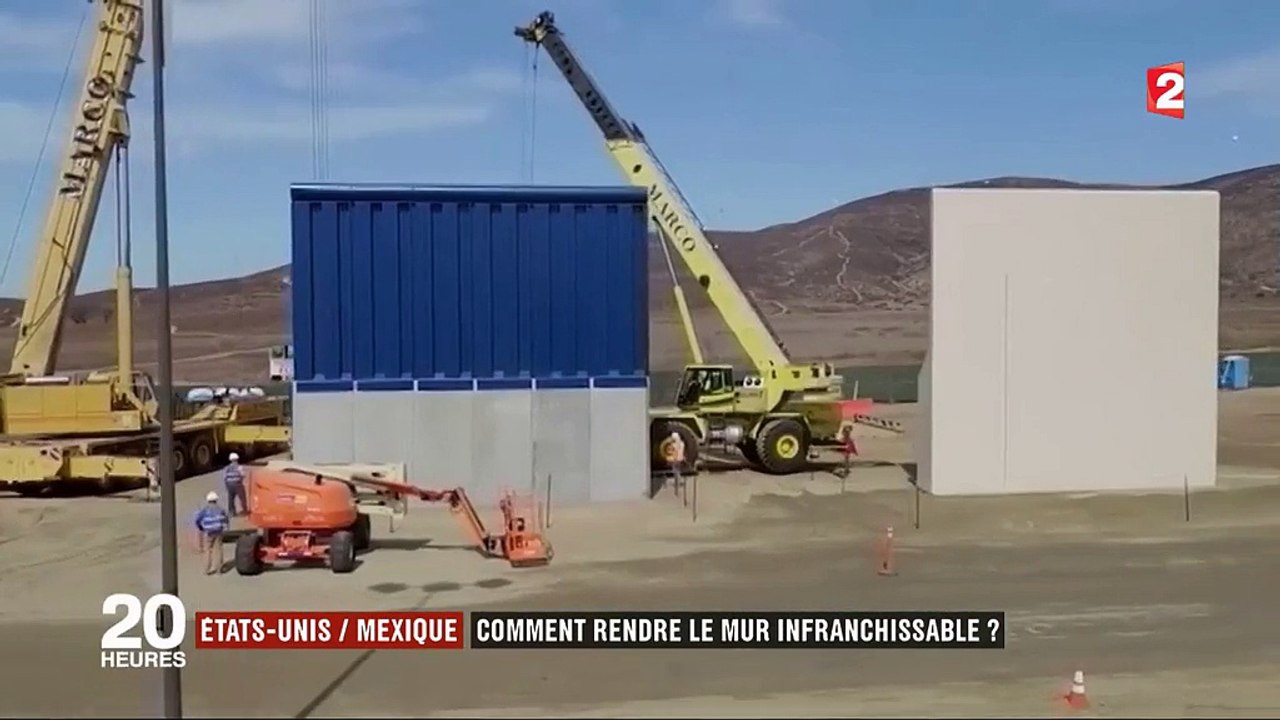 Béton, barbelé, grillage... Les entreprises dévoilent leurs prototypes du mur avec le Mexique