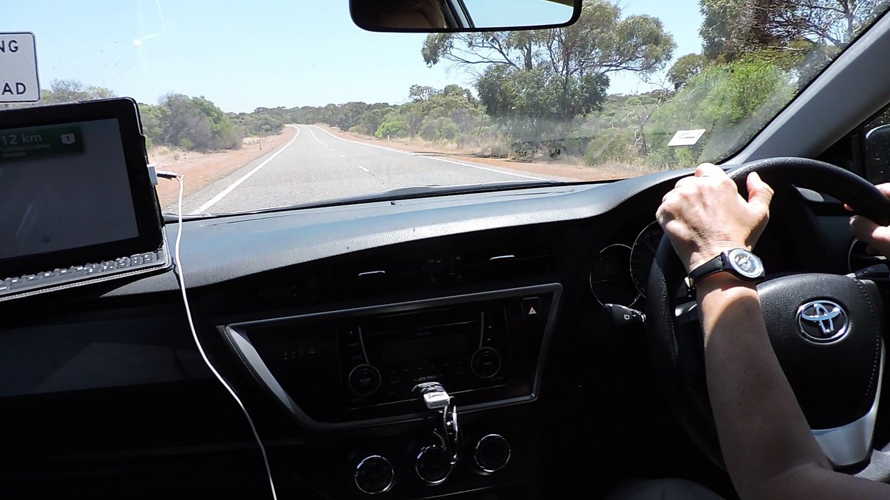 end of the year driving along Indian Ocean Highway, Western Australia