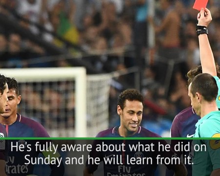 Referees have a responsibility - Emery on Neymar red card