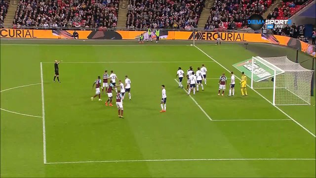 2-1 André Ayew Goal England Football League Cup Round 4 - 25.10.2017 Tottenham 2-1 West Ham