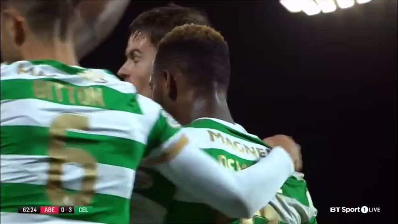 0-3 Moussa Dembélé Goal Italy  Serie A - 25.10.2017 - 25.10.2017 Aberdeen FC 0-3 Celtic FC