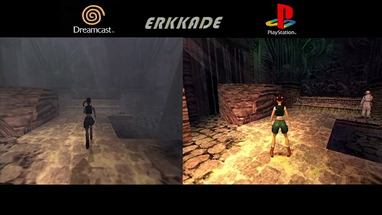 Comparison - Tomb Raider: The Last Revelation DC vs PS1