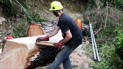Primitive Technology vs Mega Machines. What makes life easier - Sawmill. Unusual Woodwork Lathe CNC