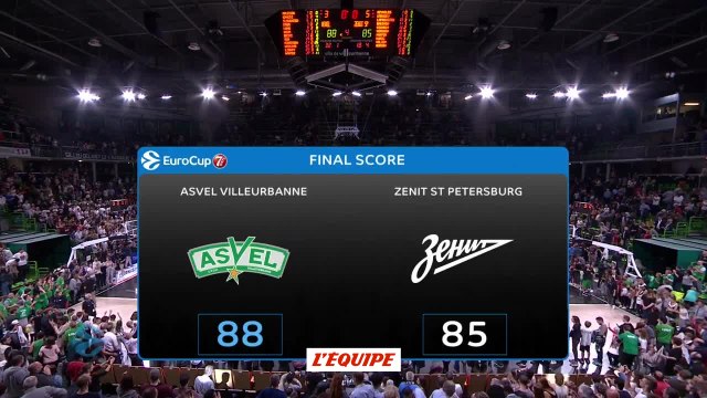 Basket - Eurocoupe (H) : Belle victoire de l'Asvel contre le Zénith Saint-Pétersbourg