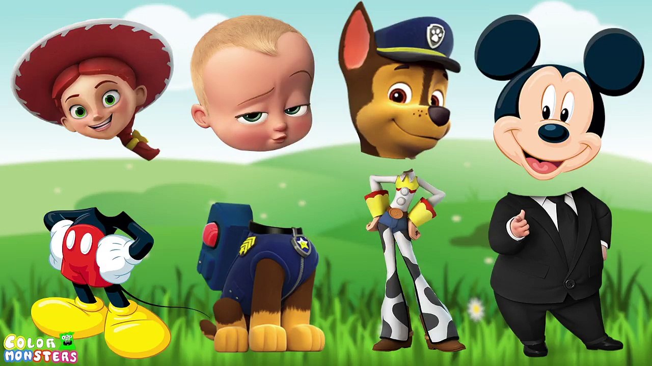 Elsa Disney Princess Wrong Head | Masha Bear, Moana Maui, Paw Patrol Toys Hide n Seek Finger Family