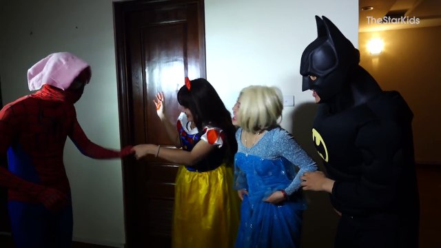 Frozen Elsa & Spiderman & vs Snow White GHOST PRANK! Joker and Batman Pranks! Funny Superheroes #8