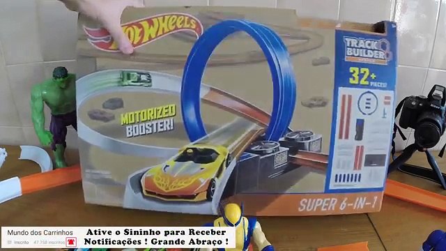 Hot Wheels Pista Oval de Corrida com Carrinhos e Bonecos - Brinquedos