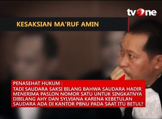 Tudingan Penasehat Hukum Ahok ke Ma'ruf Amin