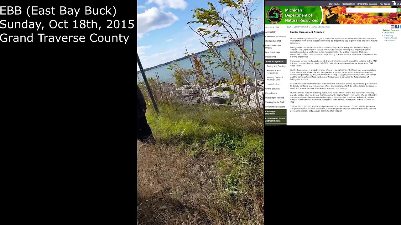 Hunter Harassment Michigan - Deer - East Bay