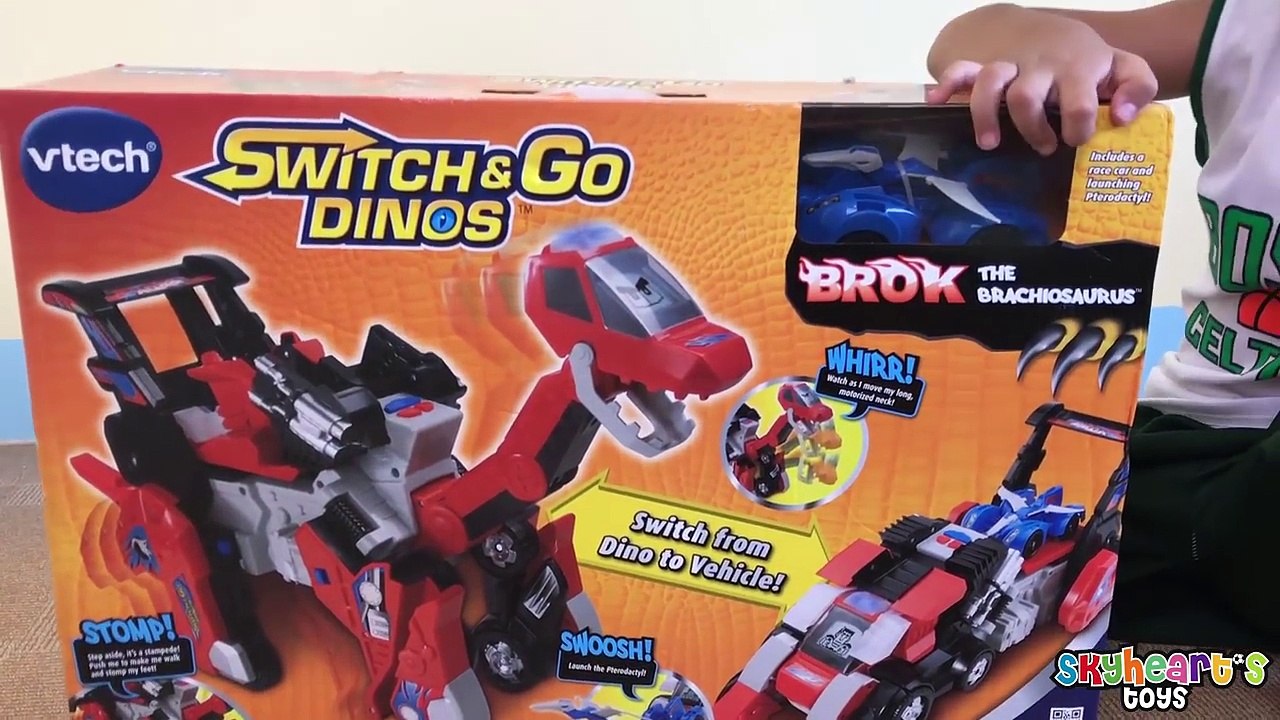 Robot DINOSAUR CARS Toys - Vtech Switch and Go Dinos Transforms Brok ...
