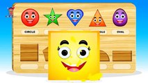 Learn Colors and Shapes with Wooden Toy Base - Best Educational Videos Kids Children Toddlers Babie