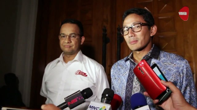 Anies-Sandi Beberkan Hasil Pertemuan dengan ARB