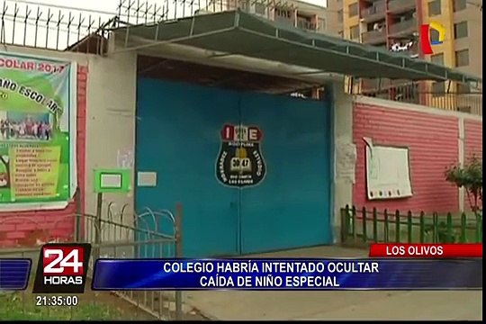 Los Olivos: colegio intenta negar responsabilidad sobre caída de niño con habilidades especiales