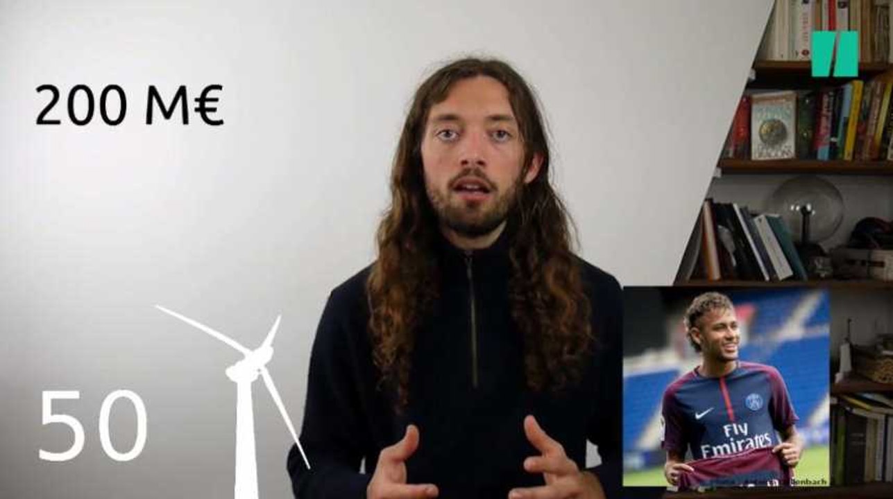 Neymar a coûté autant que 50 éoliennes au PSG, mais produit-il autant d'énergie?